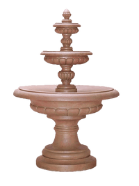 Thumbnail for Via Roma Three Tier Cast Stone Outdoor Garden Fountain Fountain Tuscan