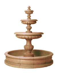 Thumbnail for Parigi Pond Outdoor Cast Stone Garden Fountain Fountain Tuscan