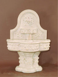 Thumbnail for Deruta Lemon Wall Cast Stone Outdoor Water Fountain With Spout Fountain Tuscan 