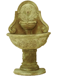 Thumbnail for Oliva Wall Cast Stone Outdoor Water Fountain for Spout Fountain Tuscan