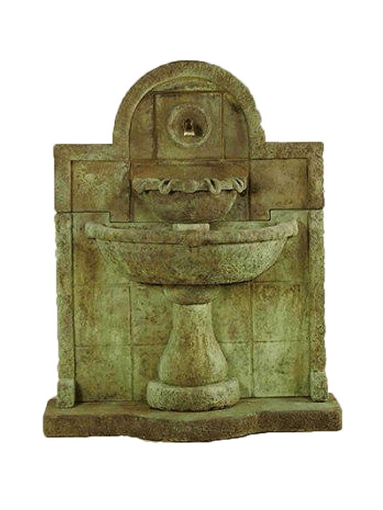Terme del Foro Wall Cast SroneOutdoor Water Fountain for Spout Fountain Tuscan