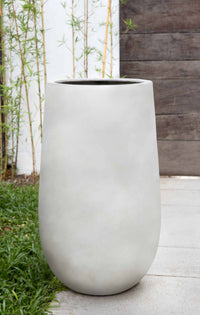 Thumbnail for Campania International Fiber Clay Mews Planter - S/3 Urn/Planter Campania International Ivory Lite Large