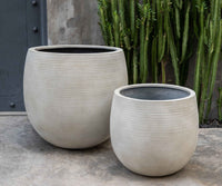 Thumbnail for Campania International Fiber Clay Marlton Planter Urn/Planter Campania International Ivory Lite Large