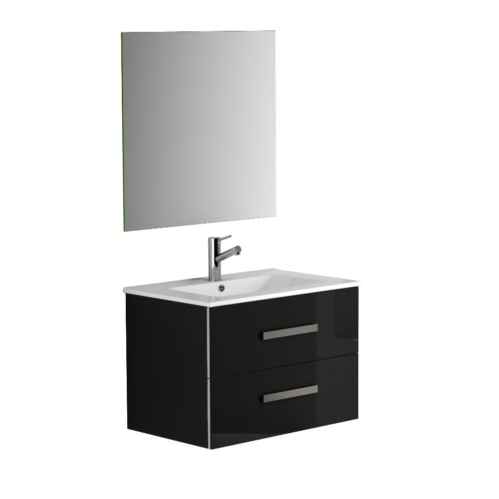Eviva Astoria® 28″ Modern Bathroom Vanity with White Integrated Porcelain Sink Vanity Eviva Black 