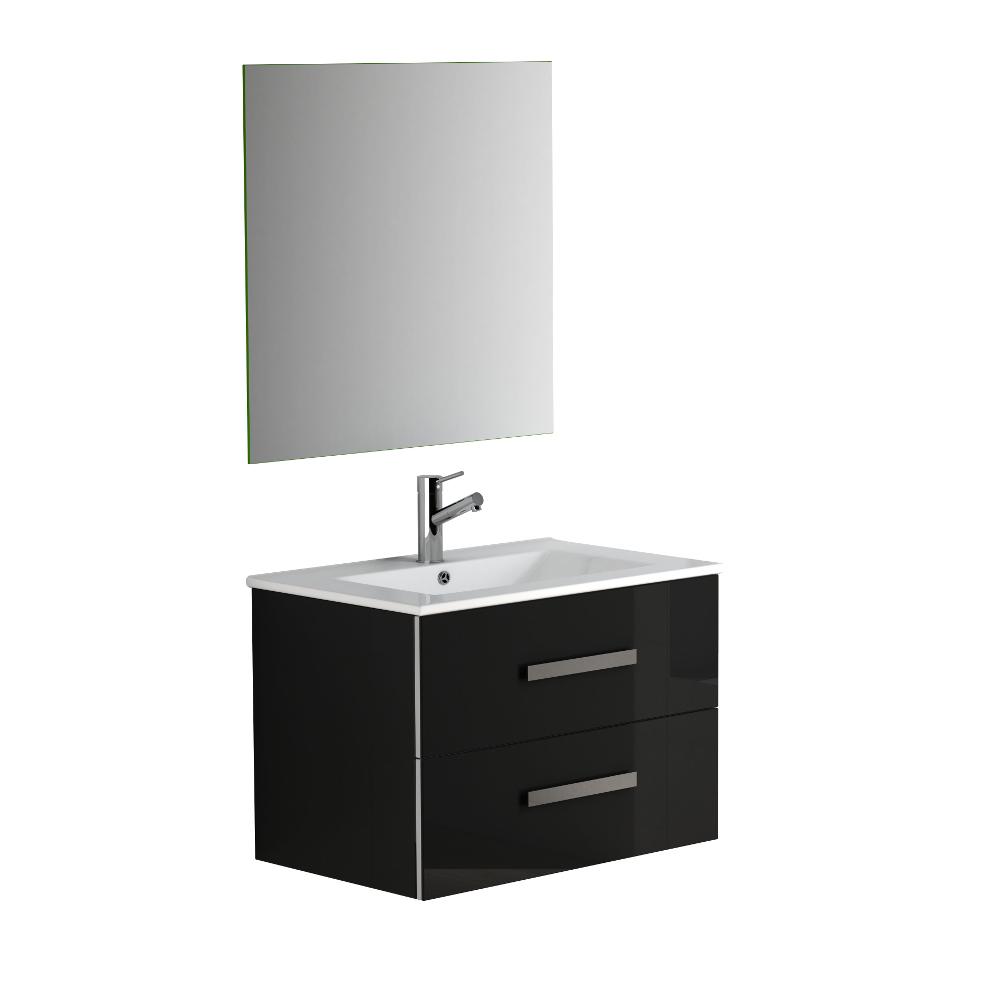 Eviva Astoria® 28″ Modern Bathroom Vanity with White Integrated Porcelain Sink Vanity Eviva Black