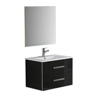 Thumbnail for Eviva Astoria® 28″ Modern Bathroom Vanity with White Integrated Porcelain Sink Vanity Eviva Black