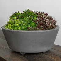 Thumbnail for Campania International Fiber Cement Geo Footed Planter - (S/2) Urn/Planter Campania International Round