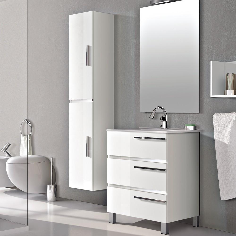 Eviva Olivia 32″ White Free standing Bathroom Vanity with White Porcelain Sink Vanity Eviva