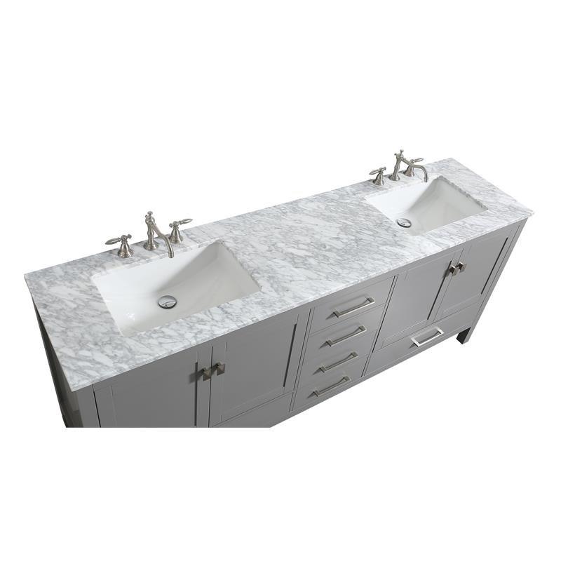 Eviva Aberdeen 78"Double Sink Solid Wood Bathroom Vanity Bathroom Vanity Eviva