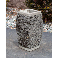 Thumbnail for Stoned Urn FNT2124 Ceramic Vase Complete Fountain Kit Vase Fountain Blue Thumb 