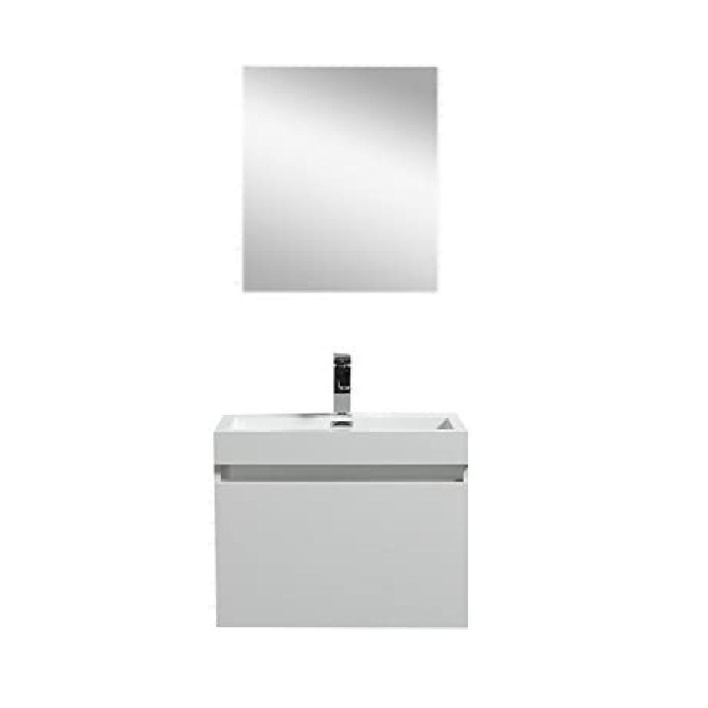Eviva Drop 24 inch Wall Mount Modern Bathroom Vanity with Integrated Acrylic Sink Combination Bathroom Vanity Eviva