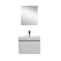 Thumbnail for Eviva Drop 24 inch Wall Mount Modern Bathroom Vanity with Integrated Acrylic Sink Combination Bathroom Vanity Eviva 