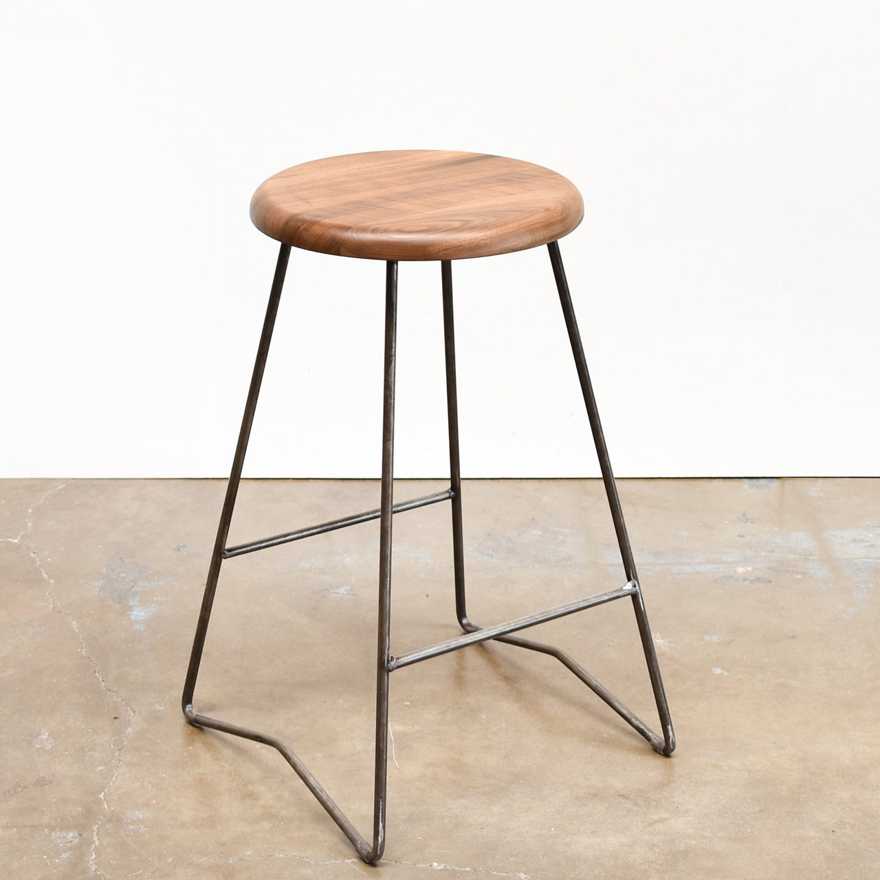 Gingko Nelson Mid-Century 25 in. Counter Stool - Set of 2 Counter Stool Gingko Natural Walnut
