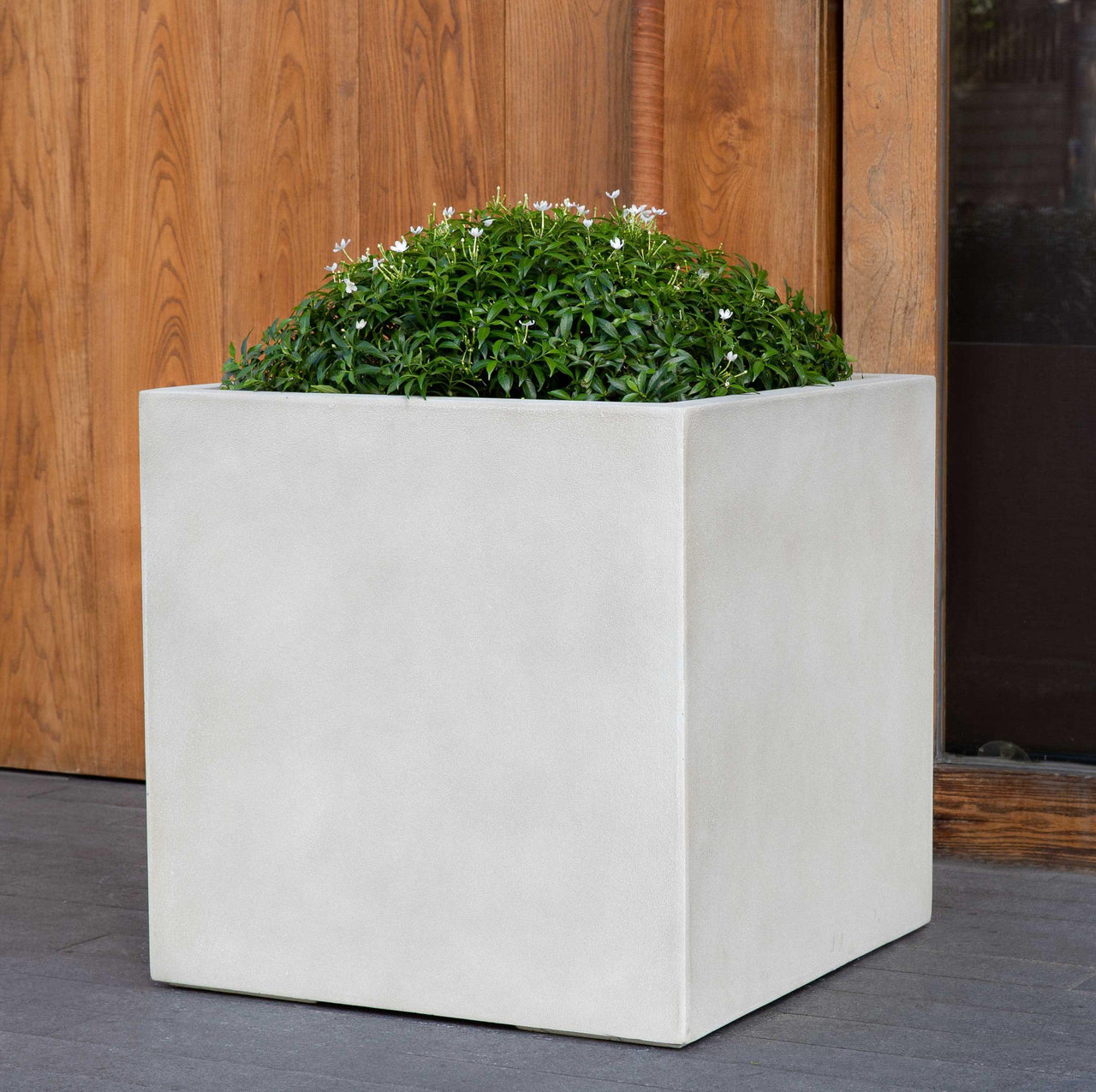 Campania International Fiber Clay Farnley Planter Urn/Planter Campania International Ivory 28 x 28