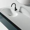 Thumbnail for Eviva Modena 51 in. Wall Mounted Teal Bathroom Vanity with White Integrated Solid Surface Countertop Bathroom Vanity Eviva