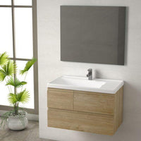 Thumbnail for Eviva Roxy 32″ Natural Oak Vanity with Porcelain sink Vanity Eviva