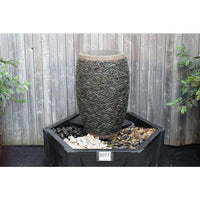 Thumbnail for Stoned Urn FNT3077 Ceramic Vase Complete Fountain Kit Vase Fountain Blue Thumb