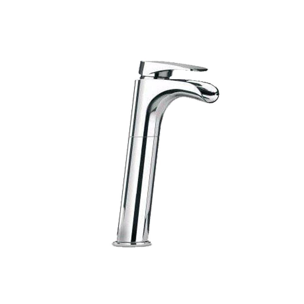 Latoscana Novello Tall Waterfall Single Lever Handle Lavatory Vessel In Chrome touch on bathroom sink faucets Latoscana 