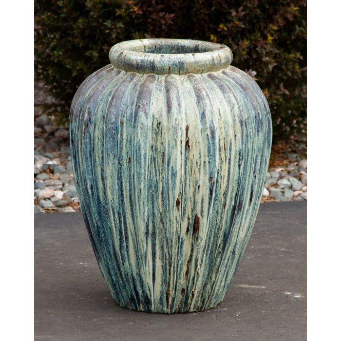 One of a Kind FNT3172 Ceramic Vase Complete Fountain Kit Vase Fountain Blue Thumb