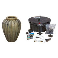 Thumbnail for One of a Kind FNT3173 Ceramic Vase Complete Fountain Kit Vase Fountain Blue Thumb