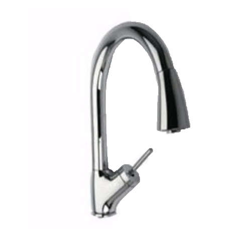 Latoscana Single Handle Pull-Down Spray Kitchen Faucet In Chrome Kitchen faucet Latoscana 