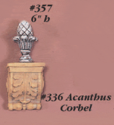 Acanthus Corbel Cast Stone Outdoor Asian Collection Wall Ornament Tuscan 