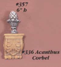 Thumbnail for Acanthus Corbel Cast Stone Outdoor Asian Collection Wall Ornament Tuscan 