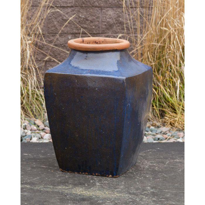 One of a Kind FNT3367 Ceramic Vase Complete Fountain Kit Vase Fountain Blue Thumb
