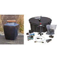 Thumbnail for One of a Kind FNT3367 Ceramic Vase Complete Fountain Kit Vase Fountain Blue Thumb