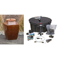 Thumbnail for One of a Kind FNT3368 Ceramic Vase Complete Fountain Kit Vase Fountain Blue Thumb