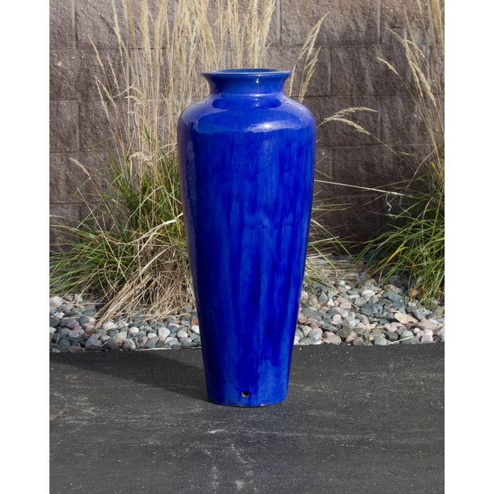 Closed Top FNT3426 Ceramic Vase Complete Fountain Kit Vase Fountain Blue Thumb