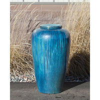 Thumbnail for Closed Top FNT3444 Ceramic Vase Complete Fountain Kit Vase Fountain Blue Thumb