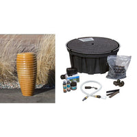 Thumbnail for Closed Top FNT3463 Ceramic Vase Complete Fountain Kit Vase Fountain Blue Thumb