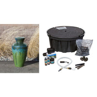 Thumbnail for Closed Top FNT3470 Ceramic Vase Complete Fountain Kit Vase Fountain Blue Thumb