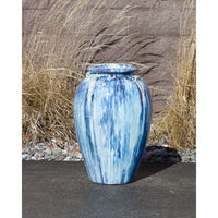 Thumbnail for Amphora FNT3489 Ceramic Vase Complete Fountain Kit Vase Fountain Blue Thumb