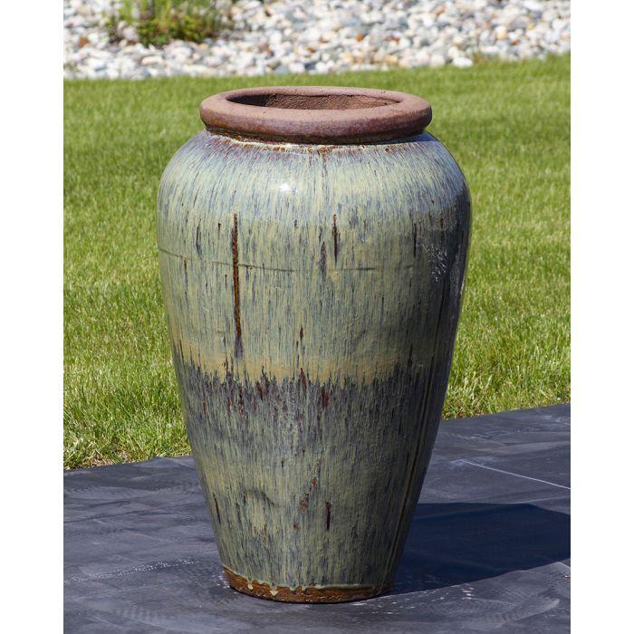 Tuscany FNT3853 Ceramic Triple Vase Complete Fountain Kit Vase Fountain Blue Thumb