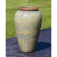 Thumbnail for Tuscany FNT3861 Ceramic Triple Vase Complete Fountain Kit Vase Fountain Blue Thumb
