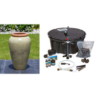 Thumbnail for Tuscany FNT3864 Ceramic Triple Vase Complete Fountain Kit Vase Fountain Blue Thumb