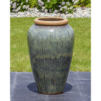 Thumbnail for Tuscany FNT3865 Ceramic Triple Vase Complete Fountain Kit Vase Fountain Blue Thumb