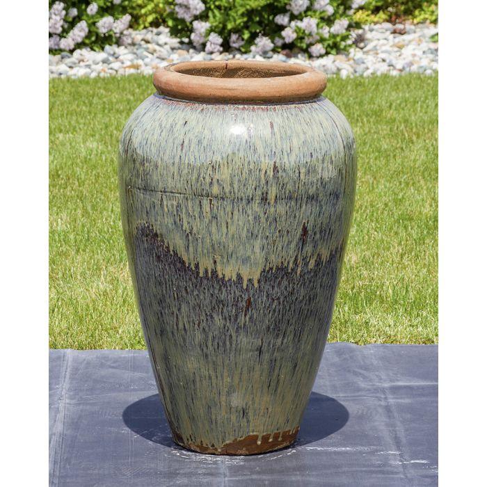 Tuscany FNT3866 Ceramic Triple Vase Complete Fountain Kit Vase Fountain Blue Thumb