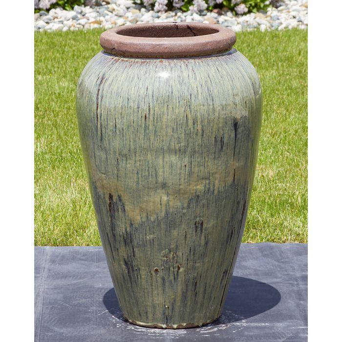 Tuscany FNT3876 Ceramic Triple Vase Complete Fountain Kit Vase Fountain Blue Thumb