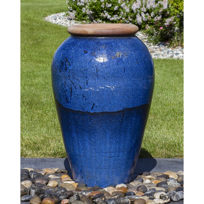 Tuscany FNT3911 Ceramic Triple Vase Complete Fountain Kit Vase Fountain Blue Thumb