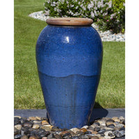 Thumbnail for Tuscany FNT3914 Ceramic Triple Vase Complete Fountain Kit Vase Fountain Blue Thumb
