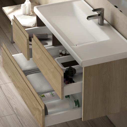 Eviva Roxy 32″ Natural Oak Vanity with Porcelain sink Vanity Eviva