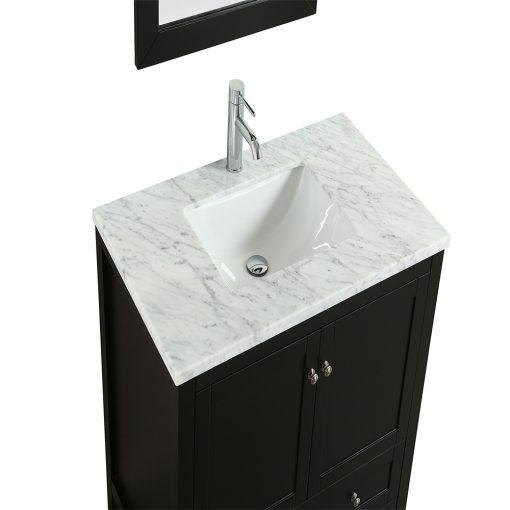 Eviva Lime 36″ Bathroom Vanity with White Jazz Marble Carrera Top Bathroom Vanity Eviva