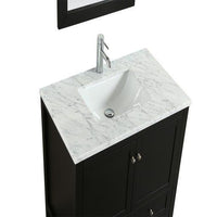 Thumbnail for Eviva Lime 36″ Bathroom Vanity with White Jazz Marble Carrera Top Bathroom Vanity Eviva