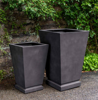 Thumbnail for Campania International Fiber Clay Westmere Planter Urn/Planter Campania International Lead Lite Large