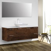 Thumbnail for Eviva Luxury 60 Inch Single Sink Bathroom Vanity with Top Bathroom Vanity Eviva