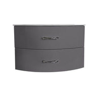 Thumbnail for Eviva Bari 24″ Grey Wall mount Bathroom Vanity with Integrated White Porcelain Sink Vanity Eviva