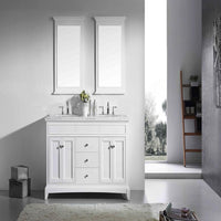 Thumbnail for Eviva Elite Princeton 72″ Solid Wood Bathroom Vanity Set with Double OG White Carrera Marble Top Vanity Eviva